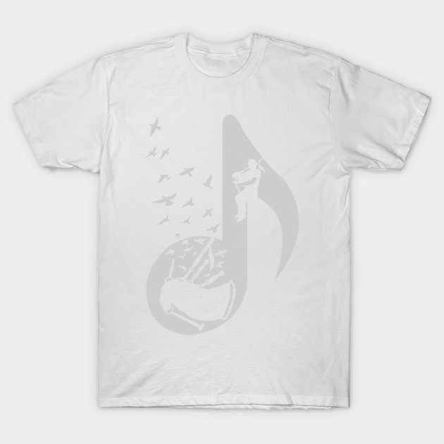 Musical note - Bagpipes T-Shirt-TJ